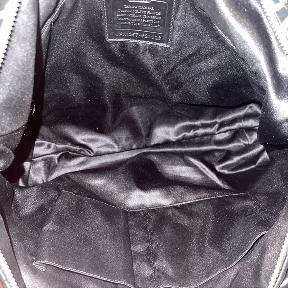 Coach Signature Poppy Diasy Black Jacqard Sateen Canvas Large Tote Bag NWOT - Picture 9 of 11